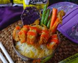 Foto langkah ke 9 dari resep Donburi Chicken Katsu Butter Rice with Tempura ala fusion Jepang Indonesia Western.