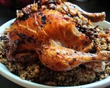 صورة لخطوة 5 من وصفة دجاج 🍗 محشي بالفريكة ☺😋