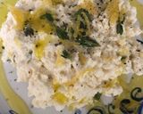 A picture of step 2 of Fresh ricotta with lemon, herbs and olive oil.
