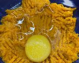 Foto del paso 2 de la receta: Pizza de calabaza y harina de garbanzo 🎃