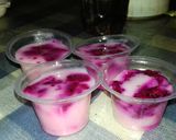Foto langkah ke 6 dari resep Puding buah naga ekonamis.