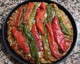 Foto del paso 5 de la receta: Pizza vegana con base de avena y chía y zanahoria con guarnición