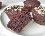 Foto langkah ke 4 dari resep 24. Muffin Coklat Ubi Ungu - Gluten Free.