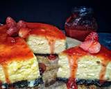 Strawberry Cheesecake (baked) langkah memasak 11 foto