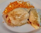 Foto del paso 3 de la receta: Bifes de pollo rellenos con jamón y queso 😋