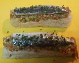 Foto del paso 7 de la receta Focaccia con guacamole y sardinas marinadas