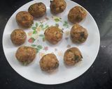 A picture of step 7 of Aloo bada.