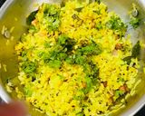 A picture of step 3 of Matar Onion Poha (Healthy morning breakfast).