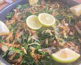 A picture of step 6 of Wild dandelion leaves in olive oil.