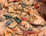 Une image de l'étape 2 de Spaghettis aux crevettes et moules.