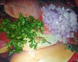 A picture of step 1 of Potato Sandwich.