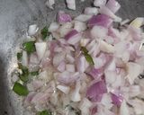 A picture of step 1 of Aloo Capsicum.