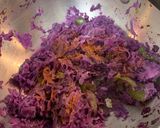 A picture of step 2 of Purple cabbage roll.