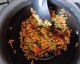 A picture of step 1 of Panch foran dal.