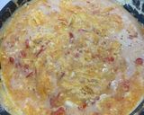 A picture of step 4 of Greek tomato and feta omelette.
