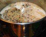 A picture of step 4 of Kheer/payasam with Quinoa, condensed milk and jaggery.
