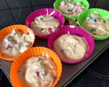 Φωτογραφία βήματος 4 της συνταγής Raspberry-Blueberry muffins με λεμονάτο γλάσο