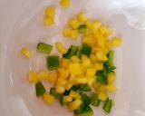 A picture of step 2 of My Soft Cheese, Sweet Pepper + Chopped Chives Spread on toast 😁.
