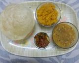 A picture of step 13 of Halwa Pori Tarkari with Achar.