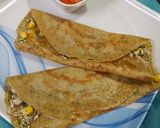 A picture of step 8 of Protein rich healthy mix dal dosa with tangy tomato chutney.