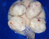 A picture of step 3 of Yam balls.