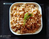 A picture of step 6 of Maharashtrian style sabudana usad.
