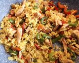 Foto del paso 4 de la receta: Arroz con pollo al wok