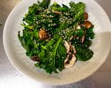 A picture of step 3 of Winter Spinach and Mushroom Salad.