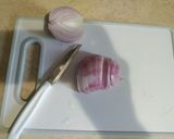 A picture of step 1 of Greek Village Salad (Horiatiki).