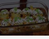 A picture of step 1 of Aloo dum with cheese.