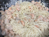Spaghetti con camarón