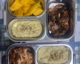 Foto langkah ke 5 dari resep Bekal sehat steak ayam dan mashed potato simple.