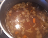 Foto del paso 2 de la receta: Arroz con presa ibérica, verduras de otoño y bosque de bimi