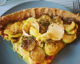 Une image de l'étape 3 de Tarte tomate / courgettes / chèvre.