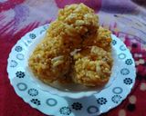 A picture of step 7 of Murmura til laddu.