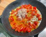 Une image de l'étape 12 de Riz à l’agneau, tomates, poivron, citron et épices.