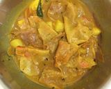 A picture of step 3 of Bengali style Papad - er Dalna.