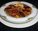 A picture of step 4 of Lentils with Chorizo and Crispy Tortilla Strips, Jon Style.