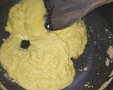 A picture of step 1 of Besan ke laddoo.