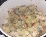 Foto del paso 5 de la receta: Pollo con papas y queso crema