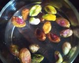 A picture of step 1 of Kesar Pista Thandai.
