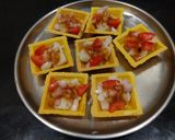 A picture of step 2 of Canapés Chaat.