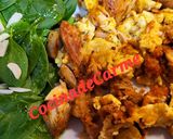 Foto del paso 3 de la receta: Revuelto de pollo con sobrasada y espinacas