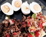 Foto del paso 1 de la receta: Ensaladas fit y huevos