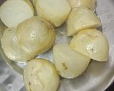 A picture of step 1 of Akki dum aloo roll.