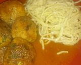 Foto del paso 5 de la receta: Albóndigas de pollo 🍗 en salsa de chipotle