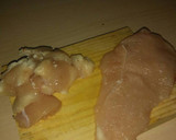 Foto del paso 2 de la receta: Fajitas de pollo con verduras (salsa de yogur/salsa de frambuesas)