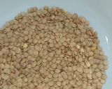 Une image de l'étape 1 de Farfalles / légumes / lentilles.