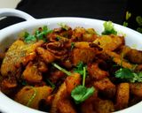 कच्चे पपीते का भुजिया (Kache papite ka bhujiya recipe In Hindi) रेसिपी चरण 11 फोटो