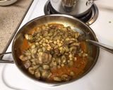 A picture of step 5 of Chickpea with Eggplant in a Tomato Sauce.